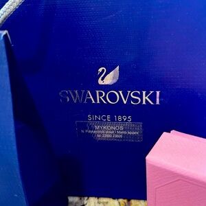 Swarovski bundled shopping bags. One from the store at Mykonos-Greece